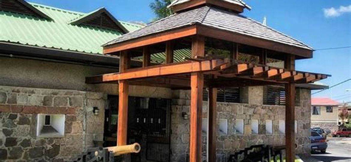 View of Fort Young Dominica from the oceanfront ramparts